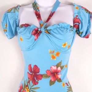 Brand new adorable Rockabilly style XL floral top
